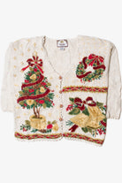 Christmas Tree & Wreath Ugly Christmas Cardigan 62177