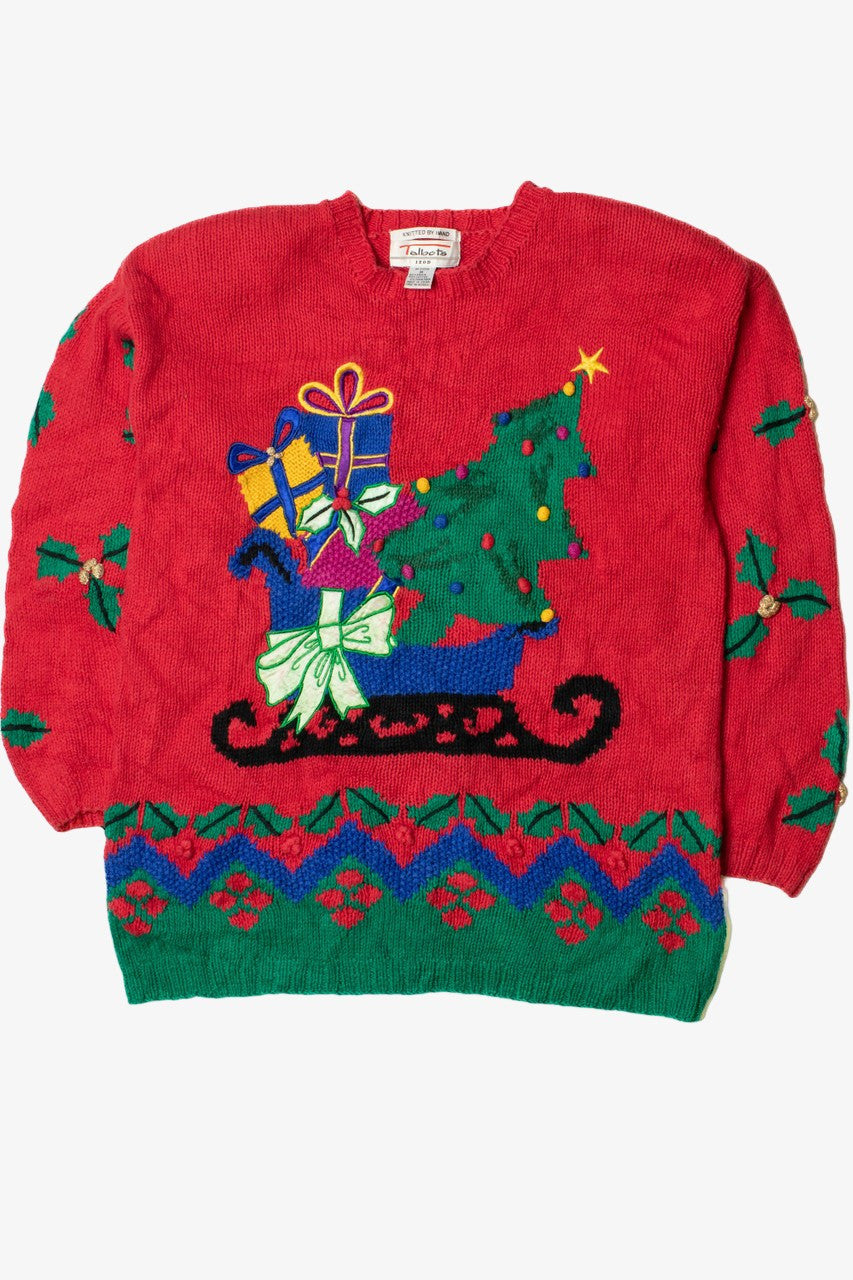 Christmas Tree Sleigh Ugly Christmas Sweater 62184