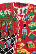Vintage 1994 Three Little Bears Ugly Christmas Cardigan Sweater