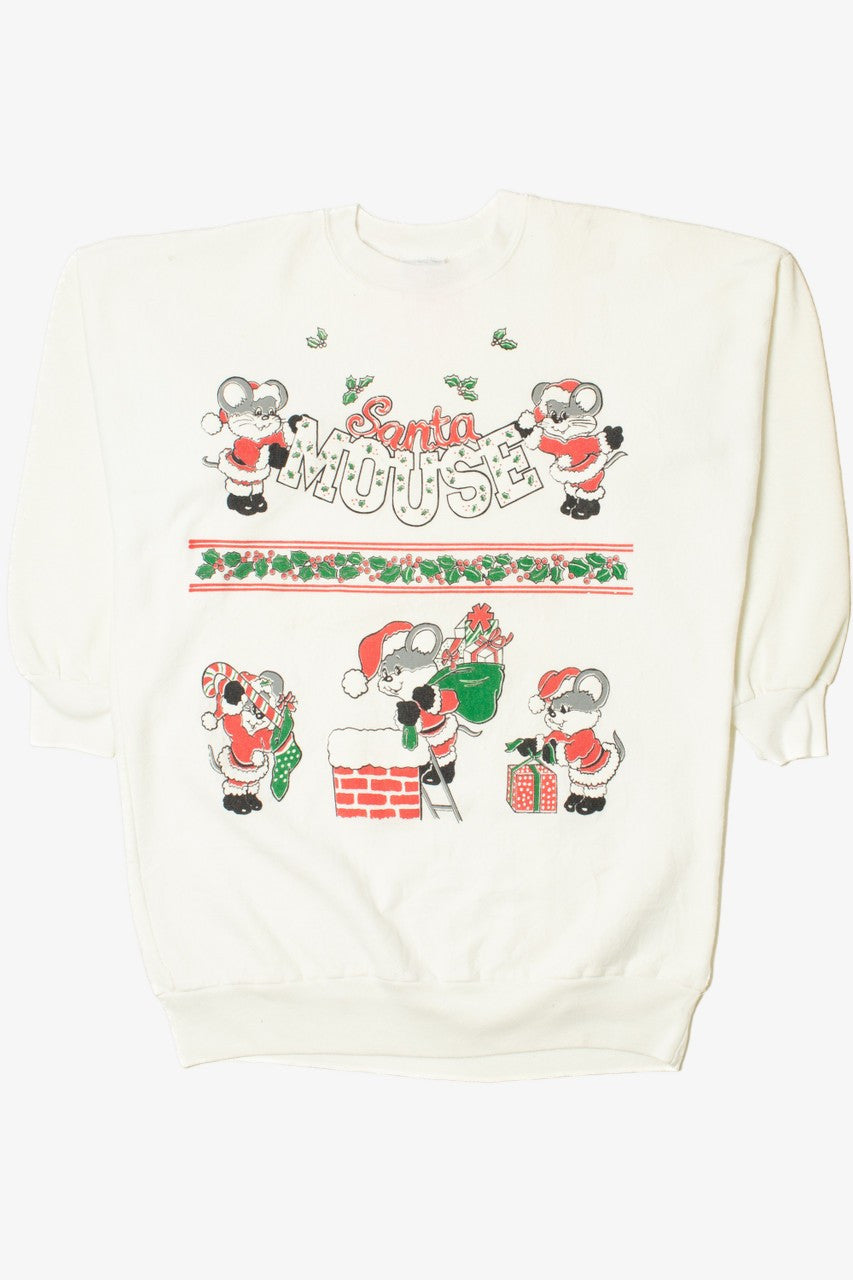 "Santa Mouse" Ugly Christmas Sweatshirt 62195