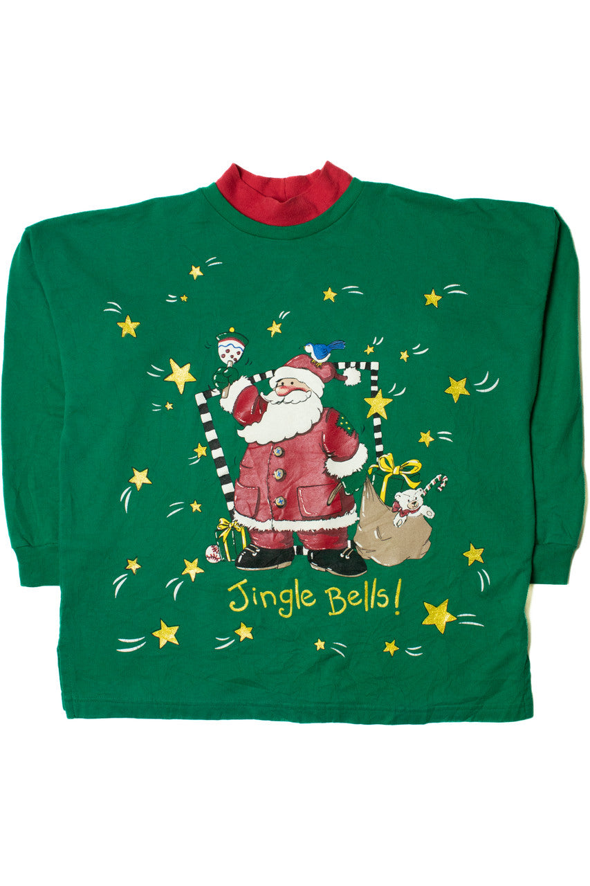 "Jingle Bells" Santa Ugly Christmas Sweatshirt 62206