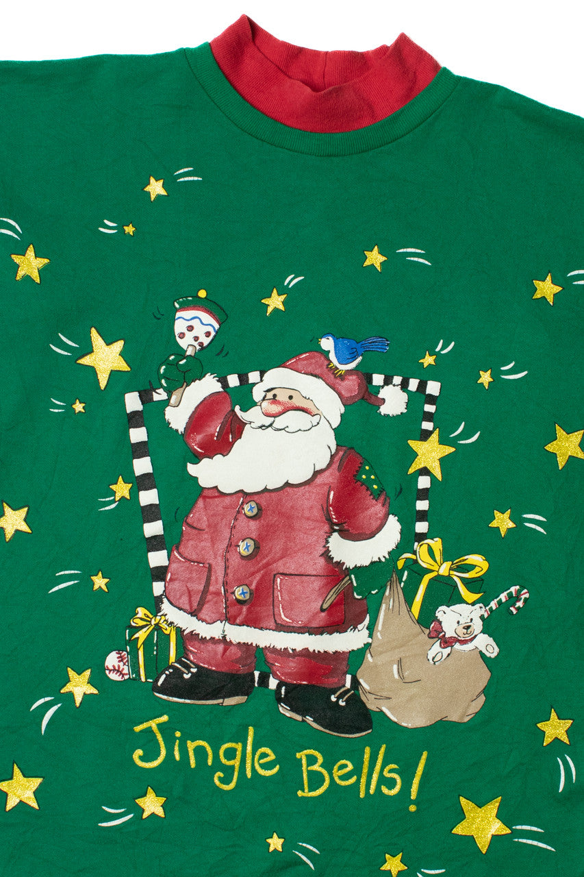 "Jingle Bells" Santa Ugly Christmas Sweatshirt 62206