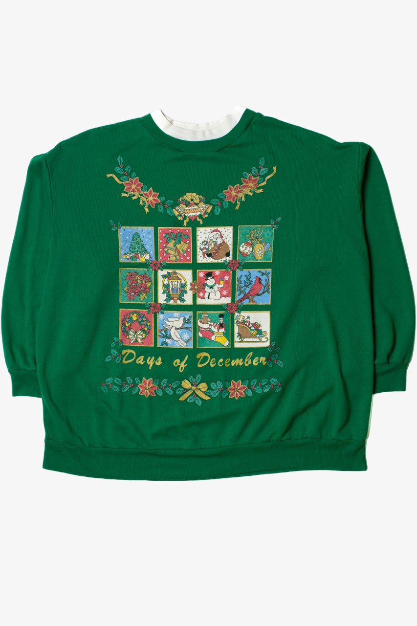 "Days Of December" Ugly Christmas Sweatshirt 62210
