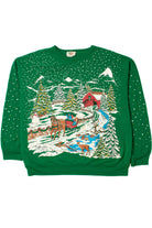 Rural Winter Scene Ugly Christmas Sweatshirt 62224