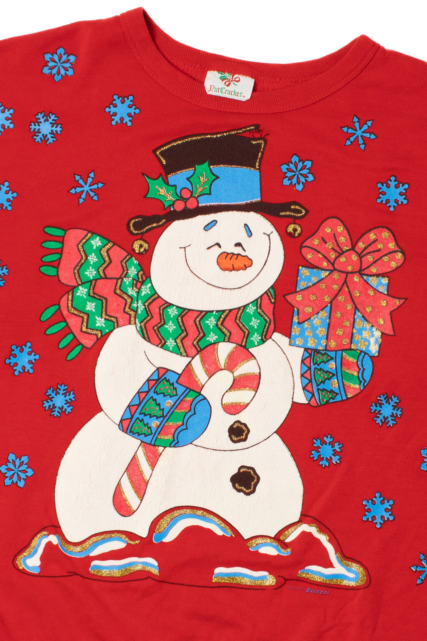 Vintage Snowman Ugly Christmas Sweater (1993)