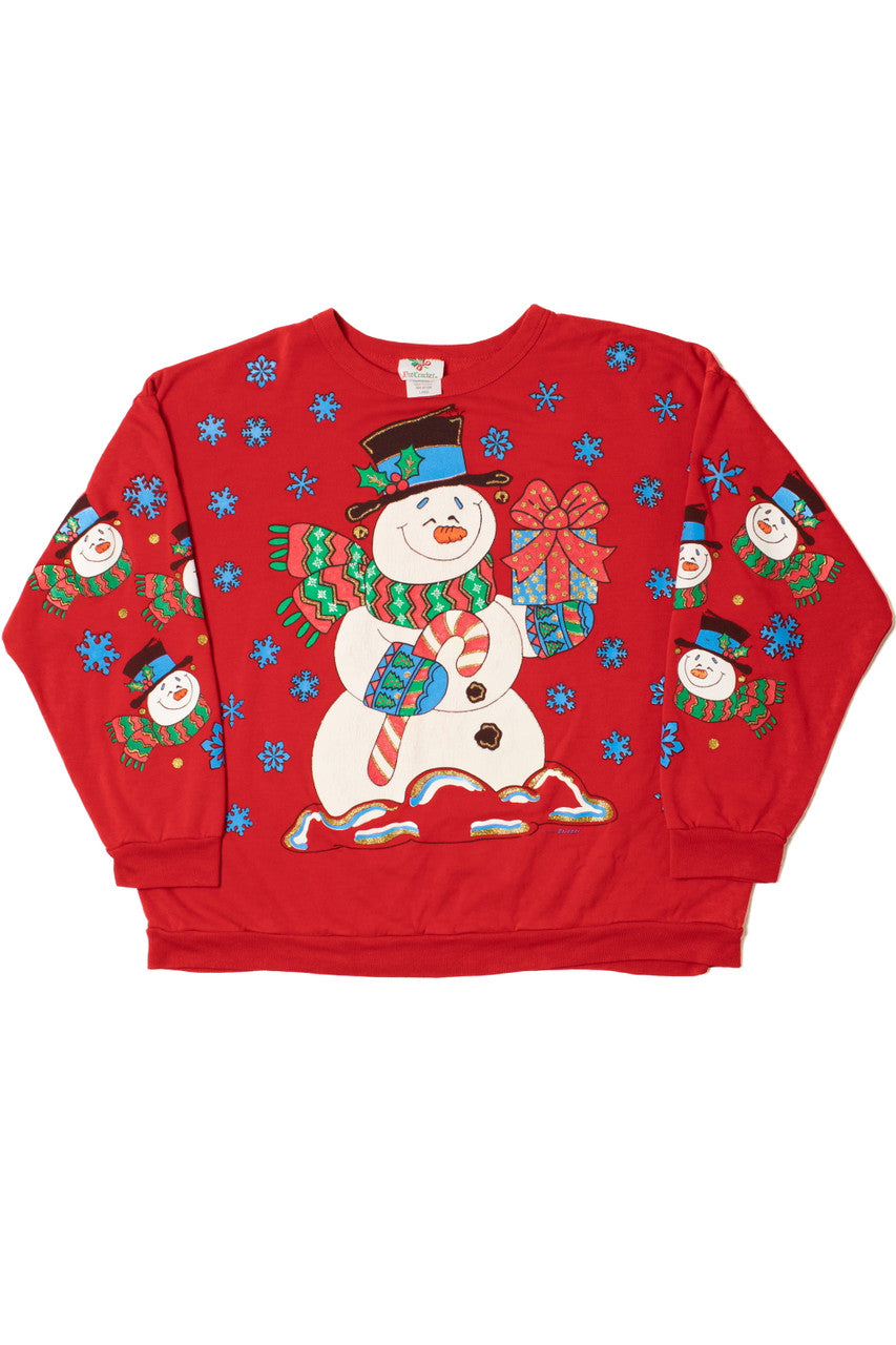 Vintage Snowman Ugly Christmas Sweater (1993)
