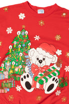 Vintage Holiday Bear Ugly Christmas Sweatshirt 62231
