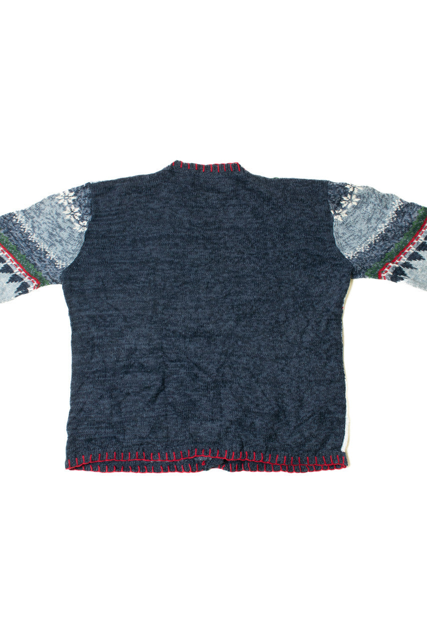 Snowman Patchwork Ugly Christmas Cardigan 62234
