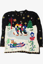 Skating Penguins Ugly Christmas Pullover 62237