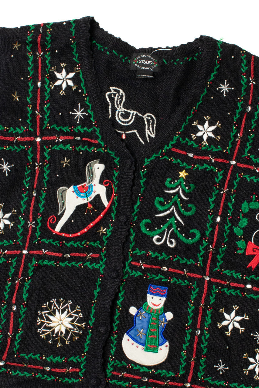 Beaded Ugly Christmas Cardigan 62242