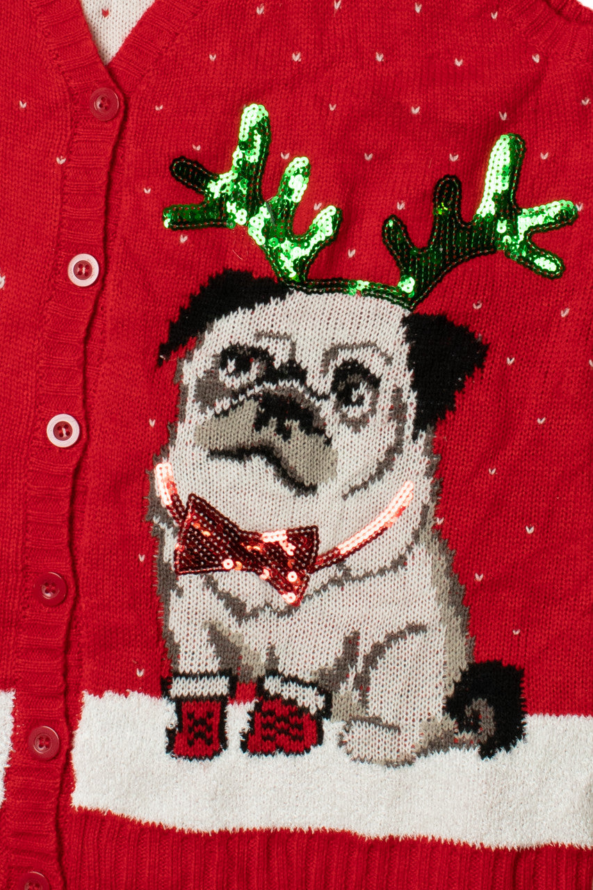 "Merry Pugmas" Ugly Christmas Vest 62250
