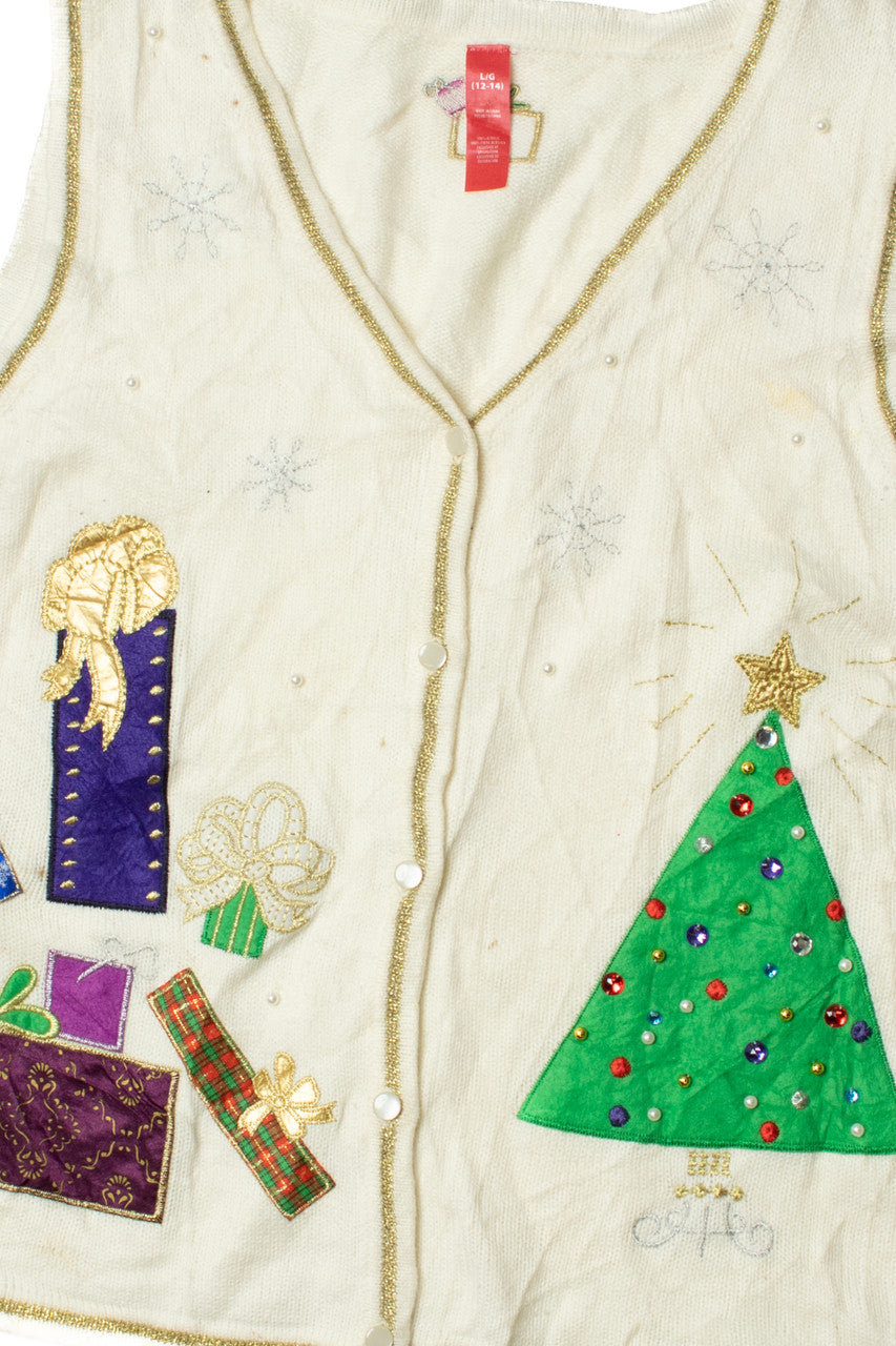 Christmas Tree Presents Ugly Christmas Vest 62255