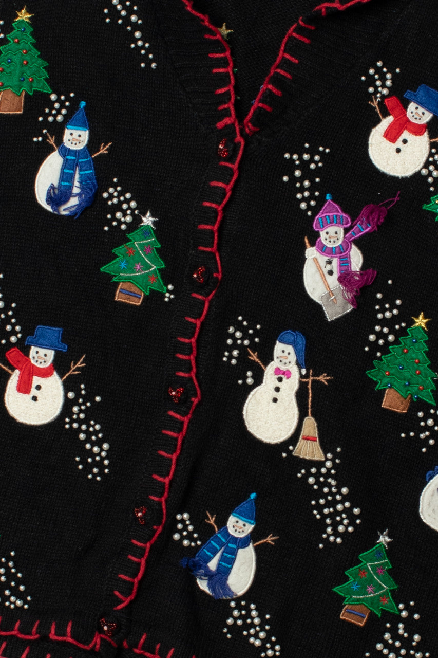 It's Raining Snow-men! Ugly Christmas Vest 62262