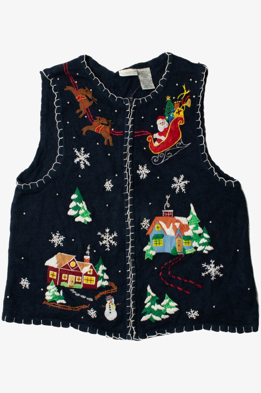 Santa & His Reindeer Ugly Christmas Vest 62271