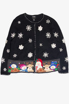 Vintage Black Ugly Christmas Cardigan 62942