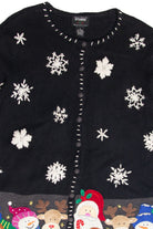 Vintage Black Ugly Christmas Cardigan 62942