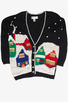 Vintage Black Ugly Christmas Cardigan 62944