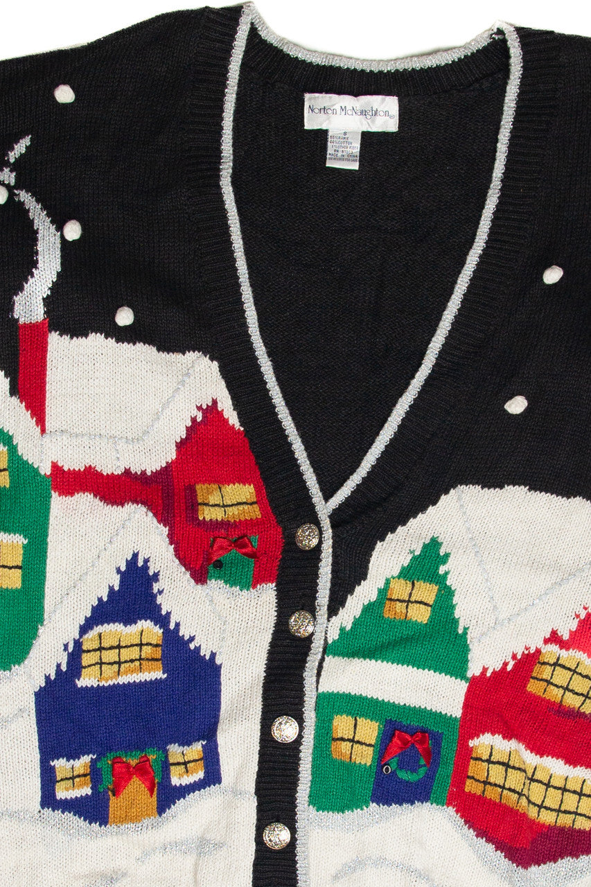 Vintage Black Ugly Christmas Cardigan 62944