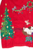 Vintage Red Ugly Christmas Cardigan 62945