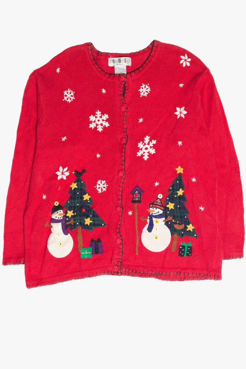 Vintage Red Ugly Christmas Cardigan 62963