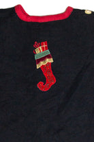 Vintage Black Ugly Christmas Cardigan 62964