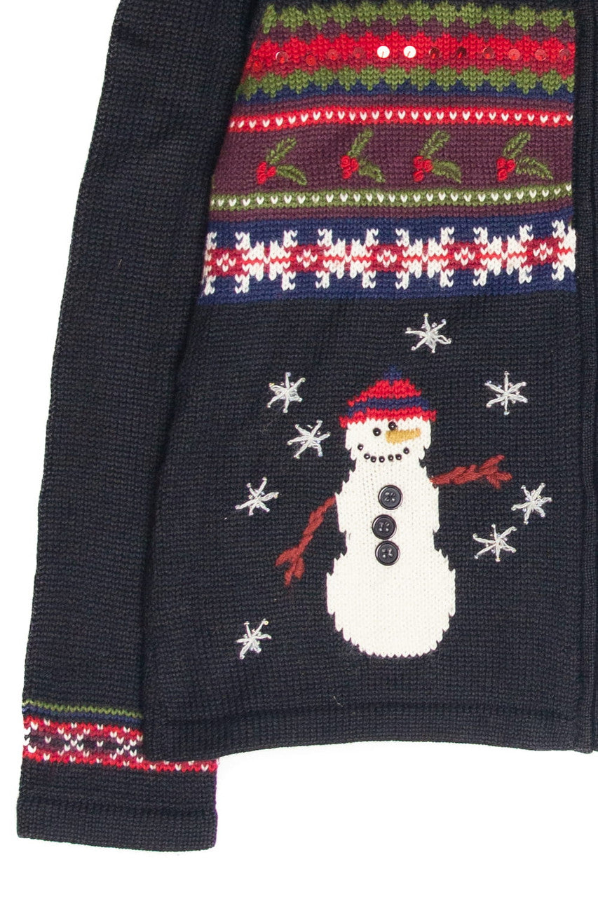 Vintage Black Ugly Christmas Cardigan 62966