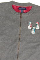 Vintage Gray Ugly Christmas Cardigan 62969