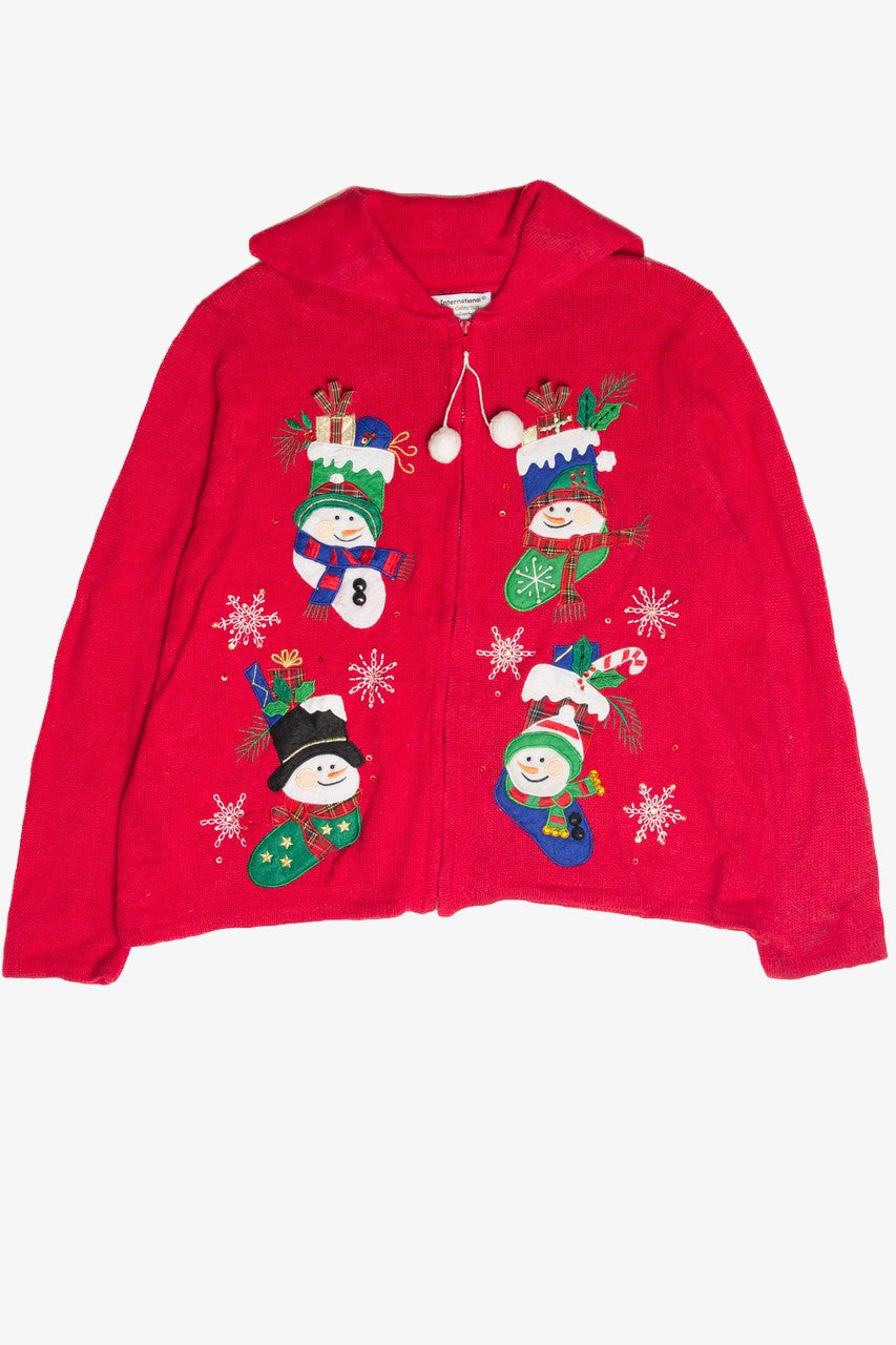 Vintage Red Ugly Christmas Cardigan 62970