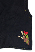Vintage Black Ugly Christmas Vest 62971