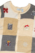 Vintage Beige Ugly Christmas Cardigan 62972