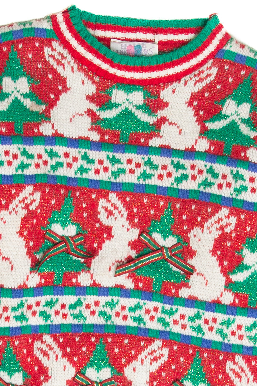 Vintage Red Ugly Christmas Pullover 62974