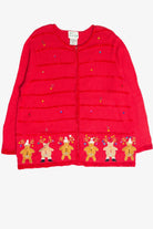 Vintage Red Ugly Christmas Cardigan 62980