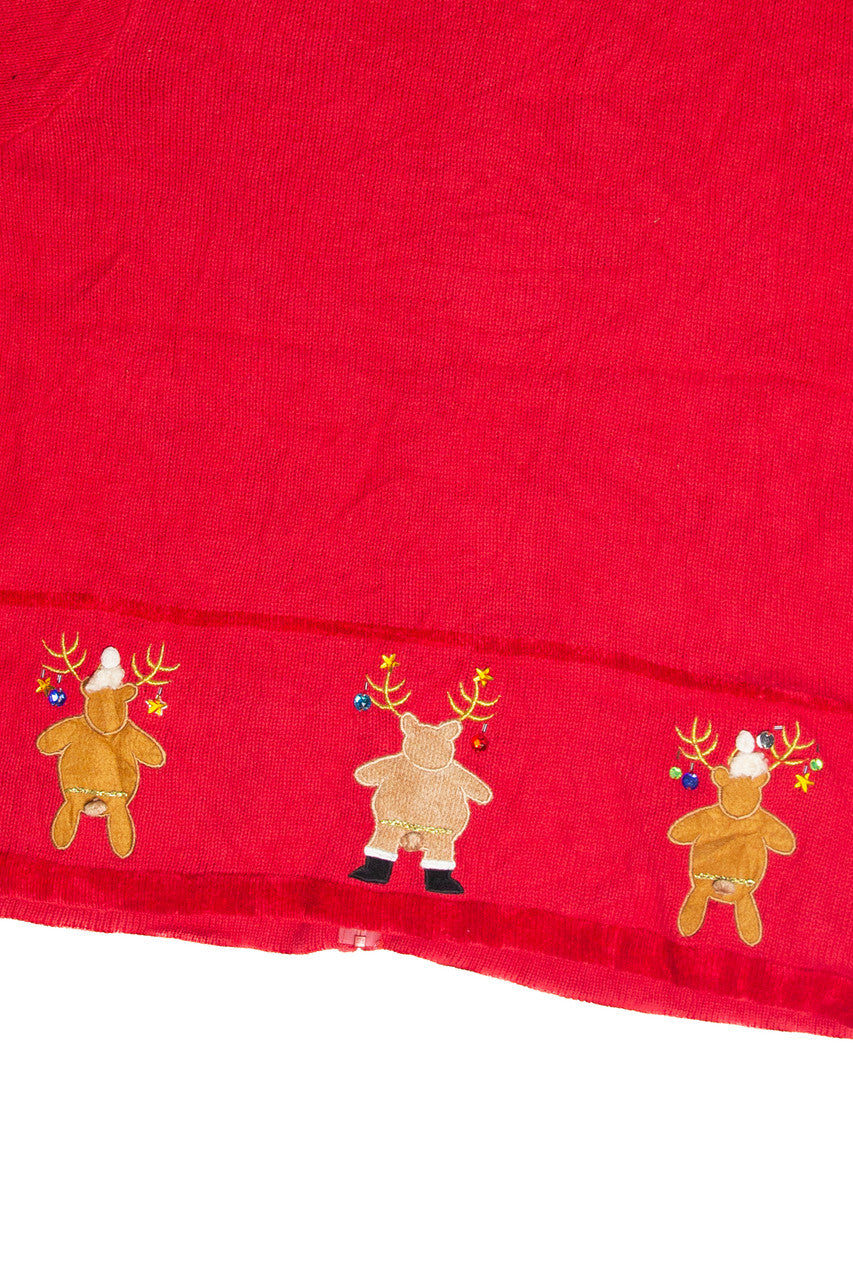 Vintage Red Ugly Christmas Cardigan 62980