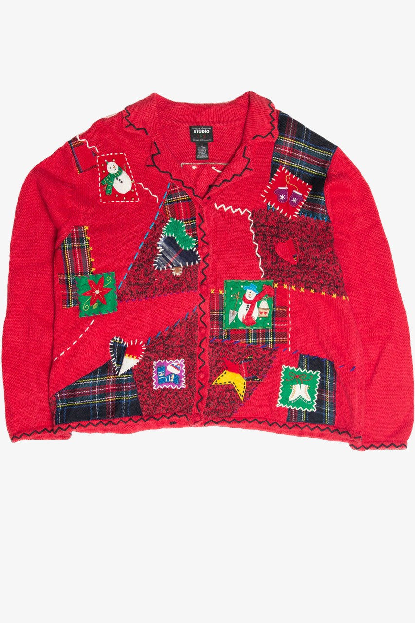 Vintage Red Ugly Christmas Cardigan 62982