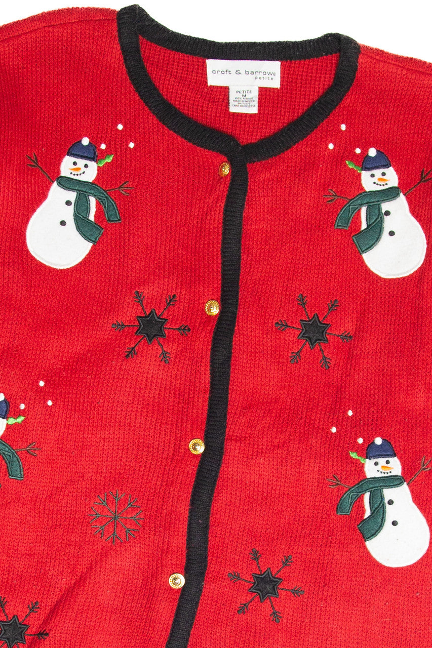 Vintage Red Ugly Christmas Cardigan 62987