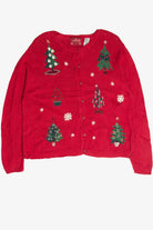 Vintage Red Ugly Christmas Cardigan 62988