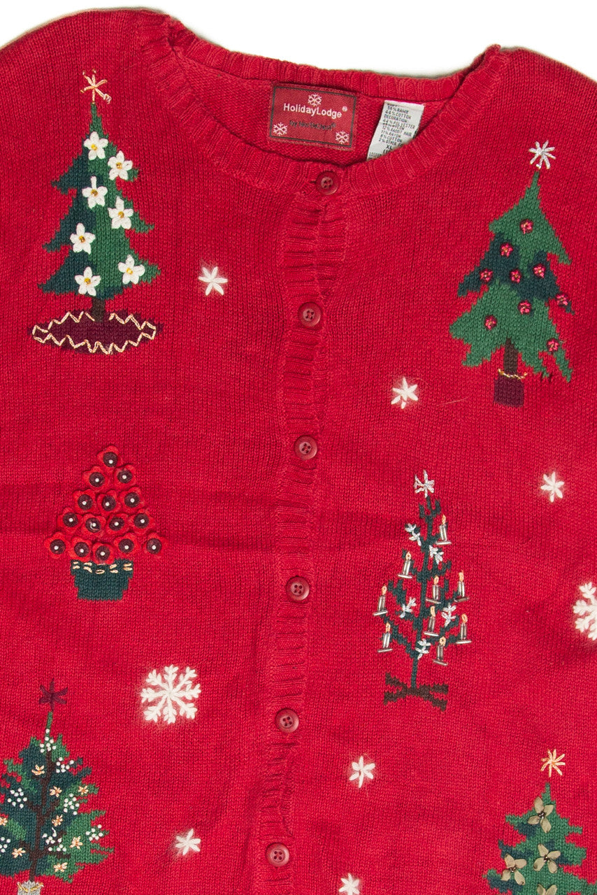 Vintage Red Ugly Christmas Cardigan 62988