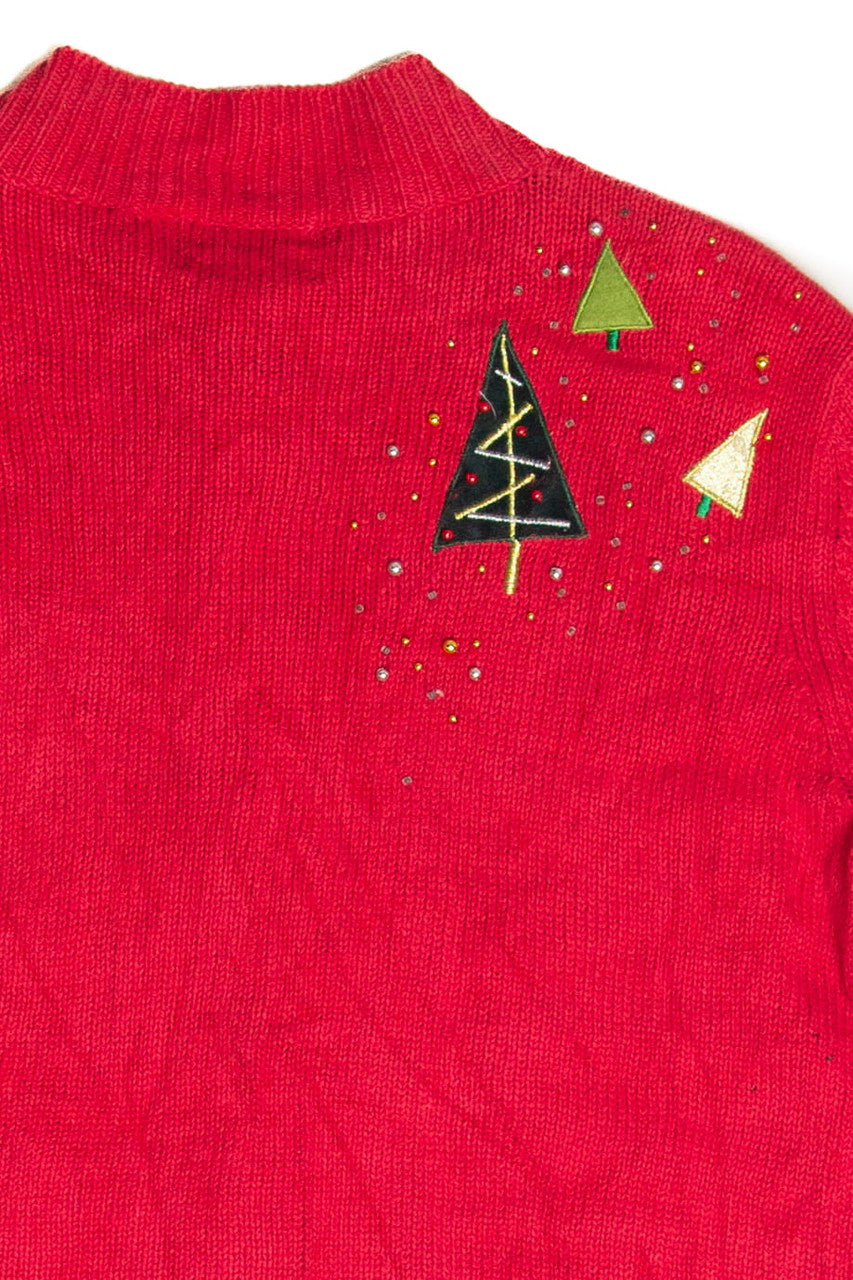 Vintage Red Ugly Christmas Cardigan 62990