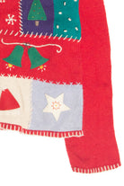 Vintage Red Ugly Christmas Cardigan 62991