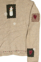 Vintage Beige Ugly Christmas Cardigan 62992