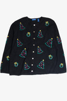 Vintage Black Ugly Christmas Cardigan 62994