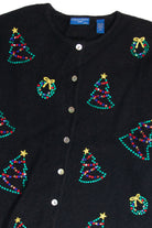 Vintage Black Ugly Christmas Cardigan 62994