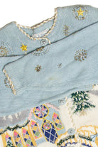 Vintage Blue Ugly Christmas Cardigan 62996