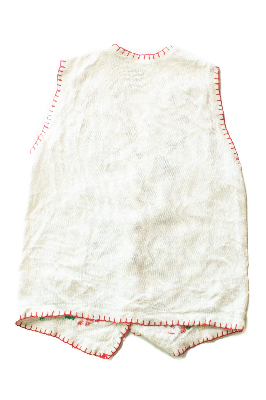 White Ugly Christmas Vest 63452