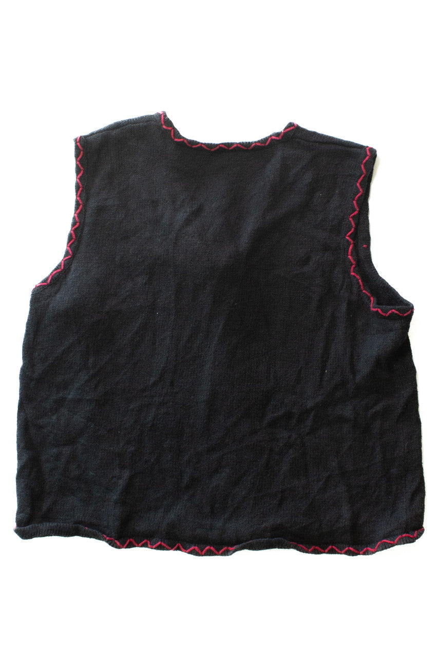 Black Ugly Christmas Vest 63453