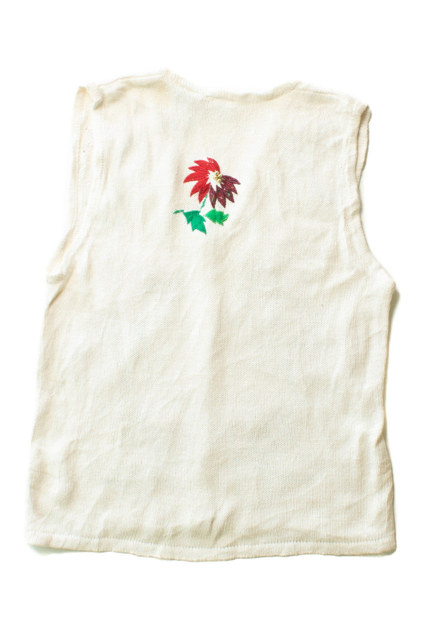White Ugly Christmas Vest 63454