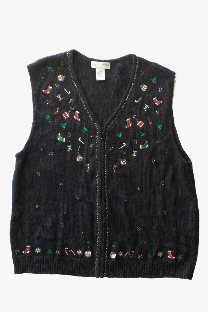 Black Ugly Christmas Vest 63458