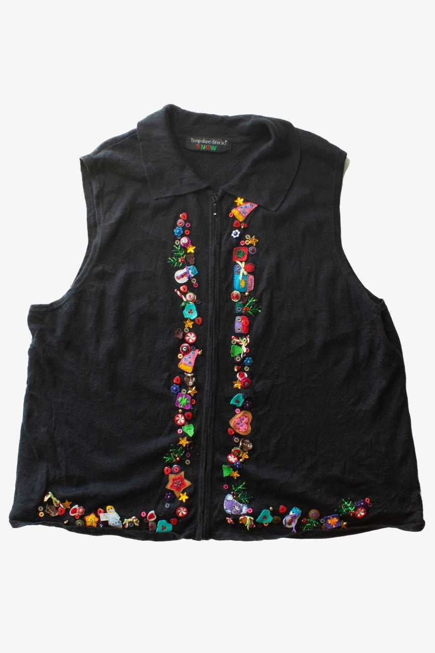 Black Ugly Christmas Vest 63461