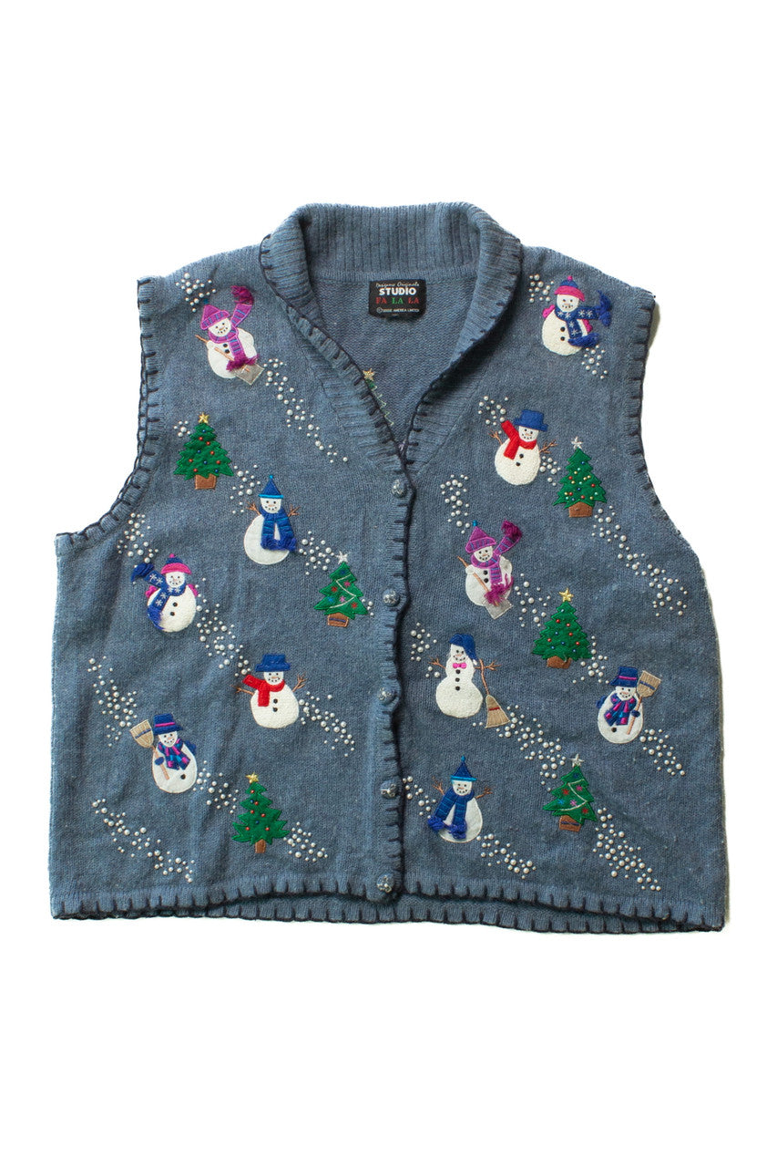 Blue Ugly Christmas Vest 63480