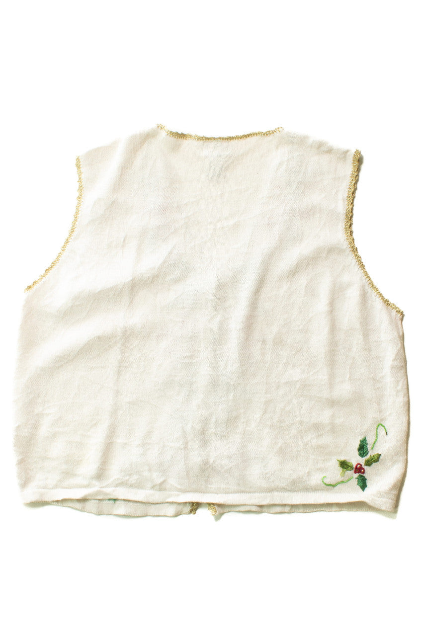 White Ugly Christmas Vest 63498